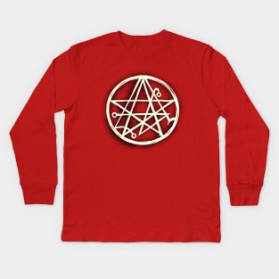 Necronomicon Lovecraft Symbol Kids Long Sleeve T-Shirt